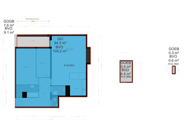 Floor plan - De Lierhof 33+PP, 1059 WC Amsterdam 